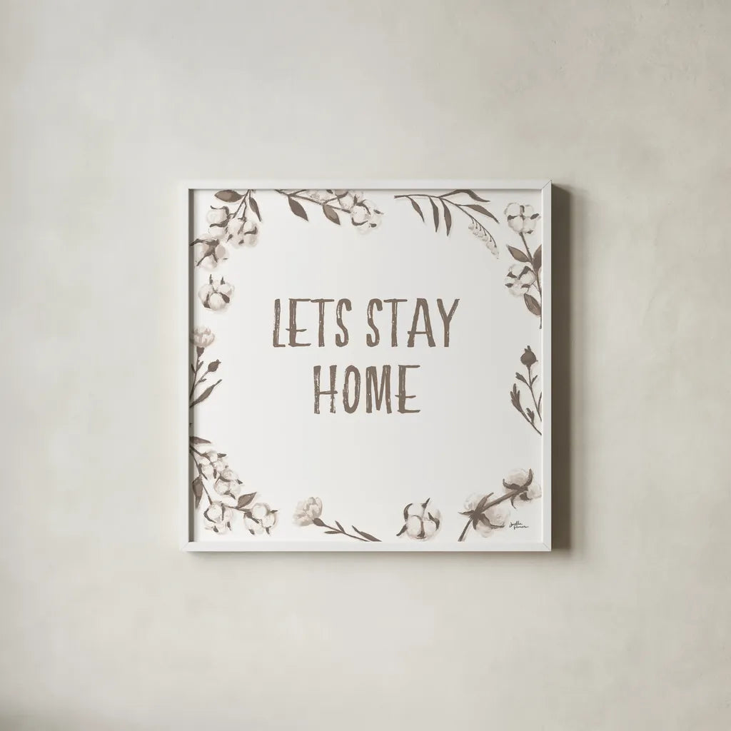 Blessed VII v2 Neutral by Janelle Penner. Shown in a crisp white glass frame for a clean and minimalist style. Available as an archival giclee rolled canvas, fine art paper, or poster print. SKU 48933a.