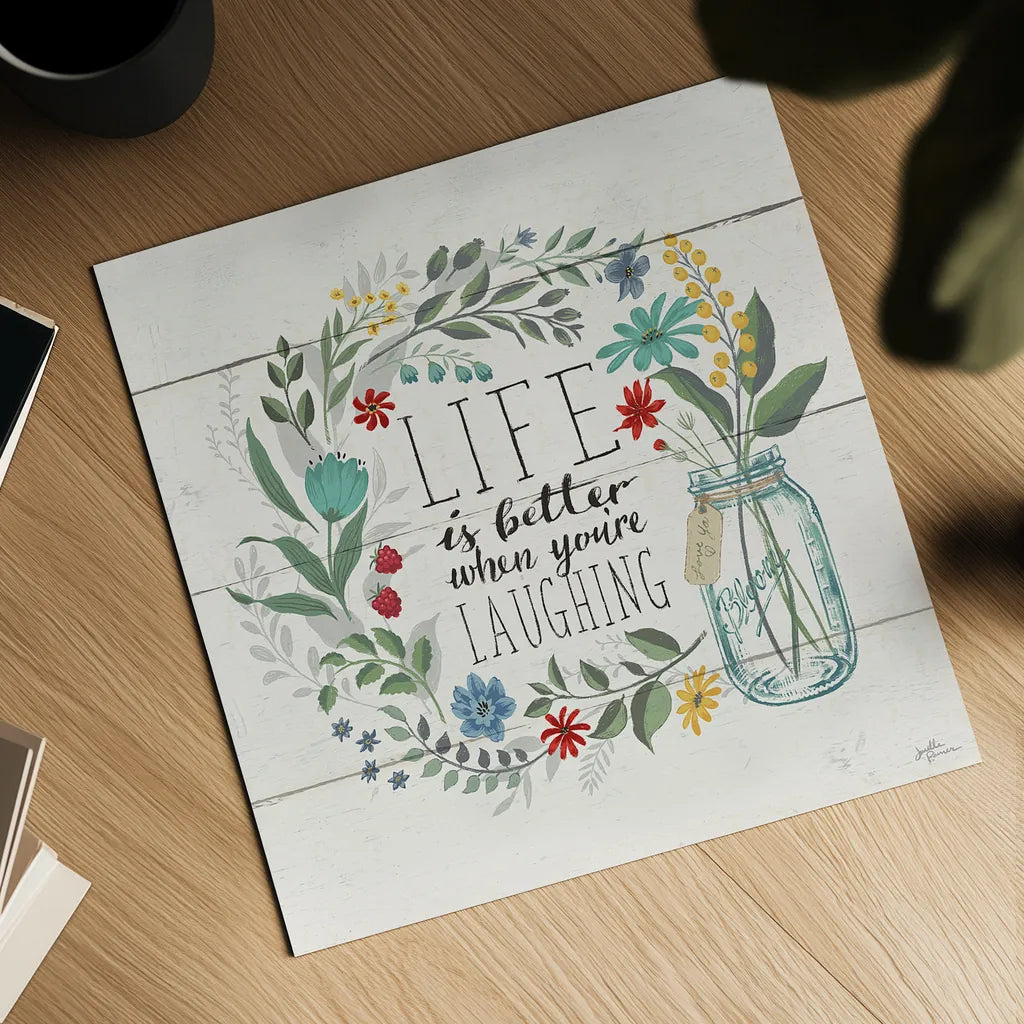 Blooming Thoughts I by Janelle Penner. Shown as a detailed flat fine art print, highlighting archival giclee quality. Available as an archival giclee rolled canvas, fine art paper, or poster print. SKU 29080a.