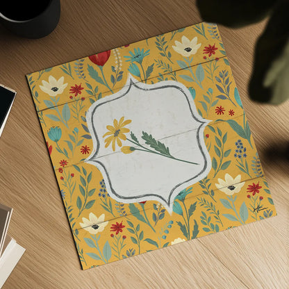 Blooming Thoughts V Flower by Janelle Penner. Shown as a detailed flat fine art print, highlighting archival giclee quality. Available as an archival giclee rolled canvas, fine art paper, or poster print. SKU 33802a.