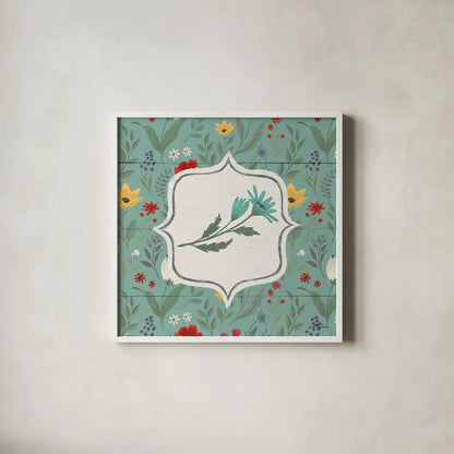 Blooming Thoughts VI Flower by Janelle Penner. Shown in a crisp white glass frame for a clean and minimalist style. Available as an archival giclee rolled canvas, fine art paper, or poster print. SKU 33803a.