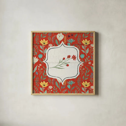 Blooming Thoughts VII Flower by Janelle Penner. Shown in a natural wood glass frame for a timeless modern aesthetic. Available as an archival giclee rolled canvas, fine art paper, or poster print. SKU 33804a.