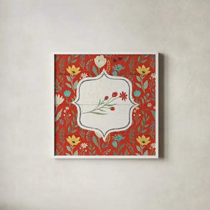 Blooming Thoughts VII Flower by Janelle Penner. Shown in a crisp white glass frame for a clean and minimalist style. Available as an archival giclee rolled canvas, fine art paper, or poster print. SKU 33804a.