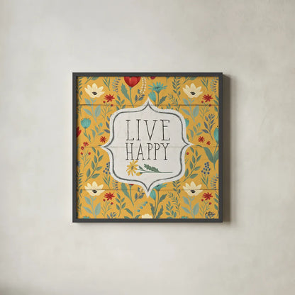 Blooming Thoughts VIII by Janelle Penner. Shown in a sleek black glass frame for a contemporary gallery look. Available as an archival giclee rolled canvas, fine art paper, or poster print. SKU 29073a.