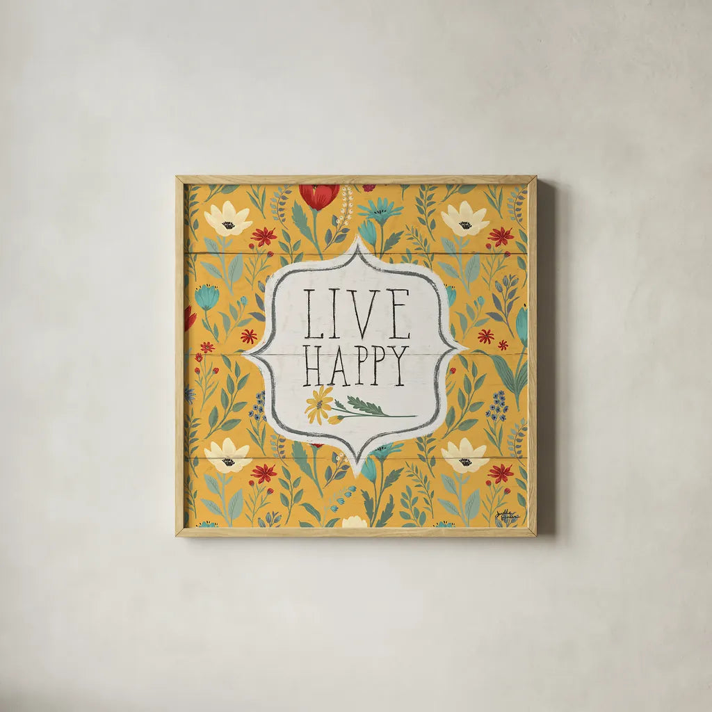 Blooming Thoughts VIII by Janelle Penner. Shown in a natural wood glass frame for a timeless modern aesthetic. Available as an archival giclee rolled canvas, fine art paper, or poster print. SKU 29073a.