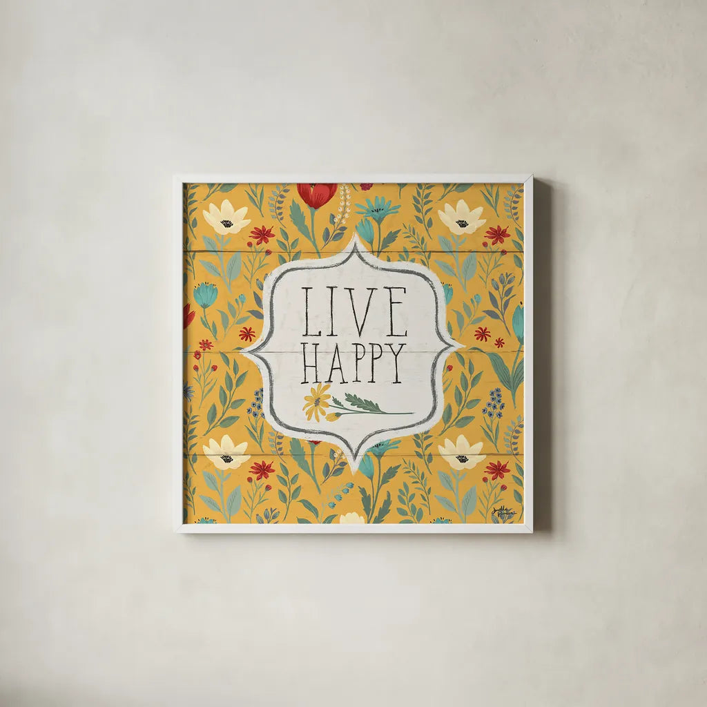 Blooming Thoughts VIII by Janelle Penner. Shown in a crisp white glass frame for a clean and minimalist style. Available as an archival giclee rolled canvas, fine art paper, or poster print. SKU 29073a.