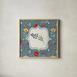 Blooming Thoughts VIII Flower by Janelle Penner. Shown in a natural wood glass frame for a timeless modern aesthetic. Available as an archival giclee rolled canvas, fine art paper, or poster print. SKU 33805a.