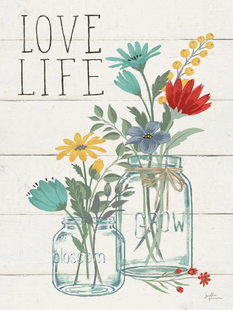 Blooming Thoughts X Wall Hanging by Janelle Penner