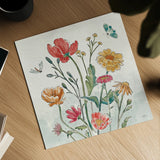 Boho Field II by Janelle Penner. Shown as a detailed flat fine art print, highlighting archival giclee quality. Available as an archival giclee rolled canvas, fine art paper, or poster print. SKU 50567a.