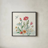 Boho Field III by Janelle Penner. Shown in a sleek black glass frame for a contemporary gallery look. Available as an archival giclee rolled canvas, fine art paper, or poster print. SKU 50568a.