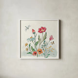Boho Field III by Janelle Penner. Shown in a crisp white glass frame for a clean and minimalist style. Available as an archival giclee rolled canvas, fine art paper, or poster print. SKU 50568a.