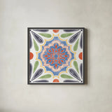 Boho Field VIII Bright by Janelle Penner. Shown in a sleek black glass frame for a contemporary gallery look. Available as an archival giclee rolled canvas, fine art paper, or poster print. SKU 54238a.