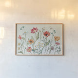 Boho Field X by Janelle Penner. shown as a paper print in a natural frame. Available as a archival giclee rolled canvas, fine art paper, or poster print. SKU 53876i.