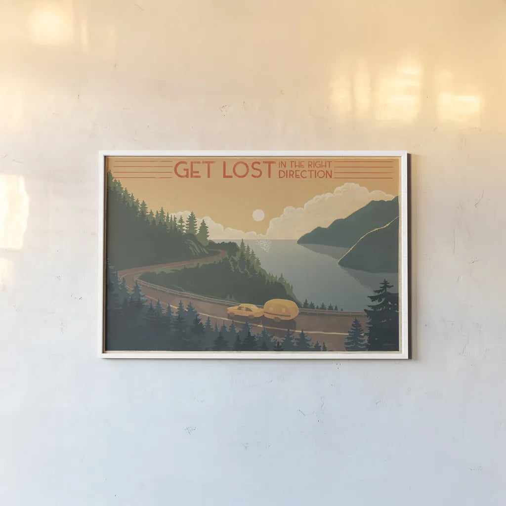 Born to Roam I by Janelle Penner. shown as a paper print in a white frame. Available as a archival giclee rolled canvas, fine art paper, or poster print. SKU 69381i.