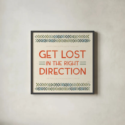 Born to Roam VI by Janelle Penner. Shown in a sleek black glass frame for a contemporary gallery look. Available as an archival giclee rolled canvas, fine art paper, or poster print. SKU 69386a.