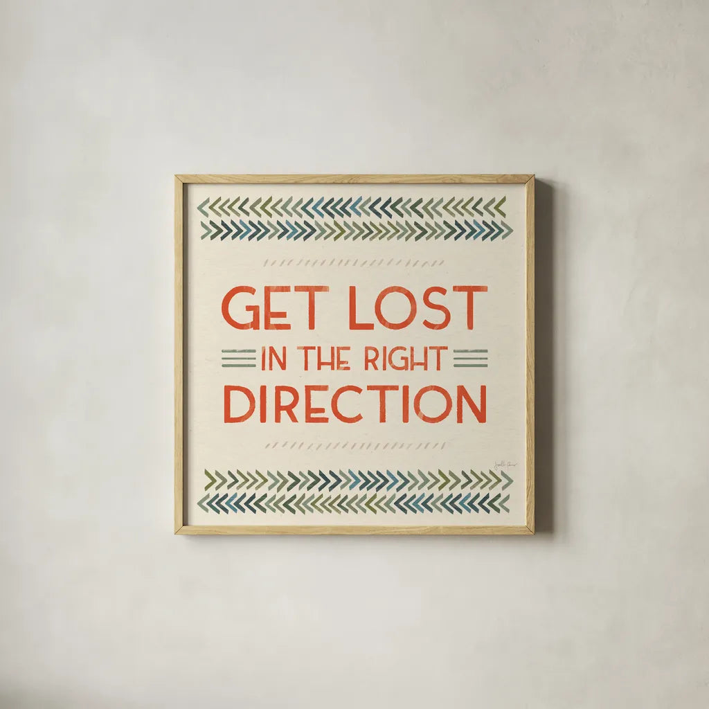 Born to Roam VI by Janelle Penner. Shown in a natural wood glass frame for a timeless modern aesthetic. Available as an archival giclee rolled canvas, fine art paper, or poster print. SKU 69386a.