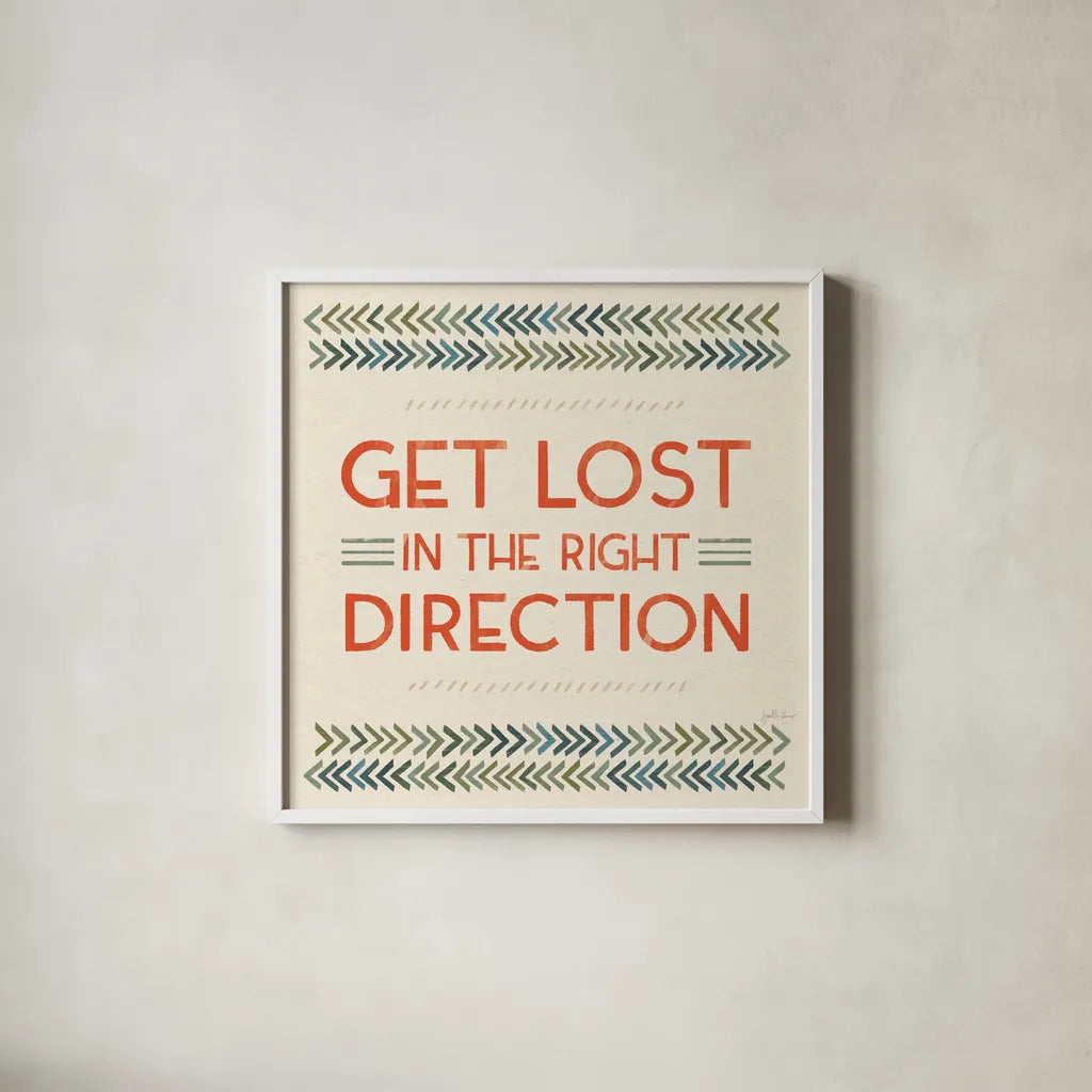 Born to Roam VI by Janelle Penner. Shown in a crisp white glass frame for a clean and minimalist style. Available as an archival giclee rolled canvas, fine art paper, or poster print. SKU 69386a.