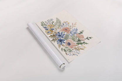 Botanical Blend I by Janelle Penner. shown as a rolled paper print. Available as archival giclee rolled canvas, fine art paper, or poster print. SKU 82918i.