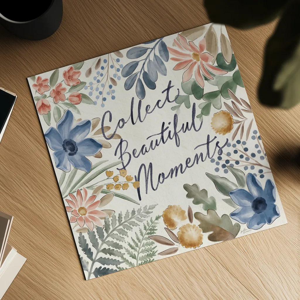 Botanical Blend VI by Janelle Penner. Shown as a detailed flat fine art print, highlighting archival giclee quality. Available as an archival giclee rolled canvas, fine art paper, or poster print. SKU 82923a.