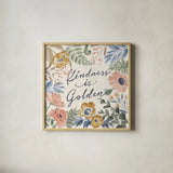 Botanical Blend VII by Janelle Penner. Shown in a natural wood glass frame for a timeless modern aesthetic. Available as an archival giclee rolled canvas, fine art paper, or poster print. SKU 82924a.