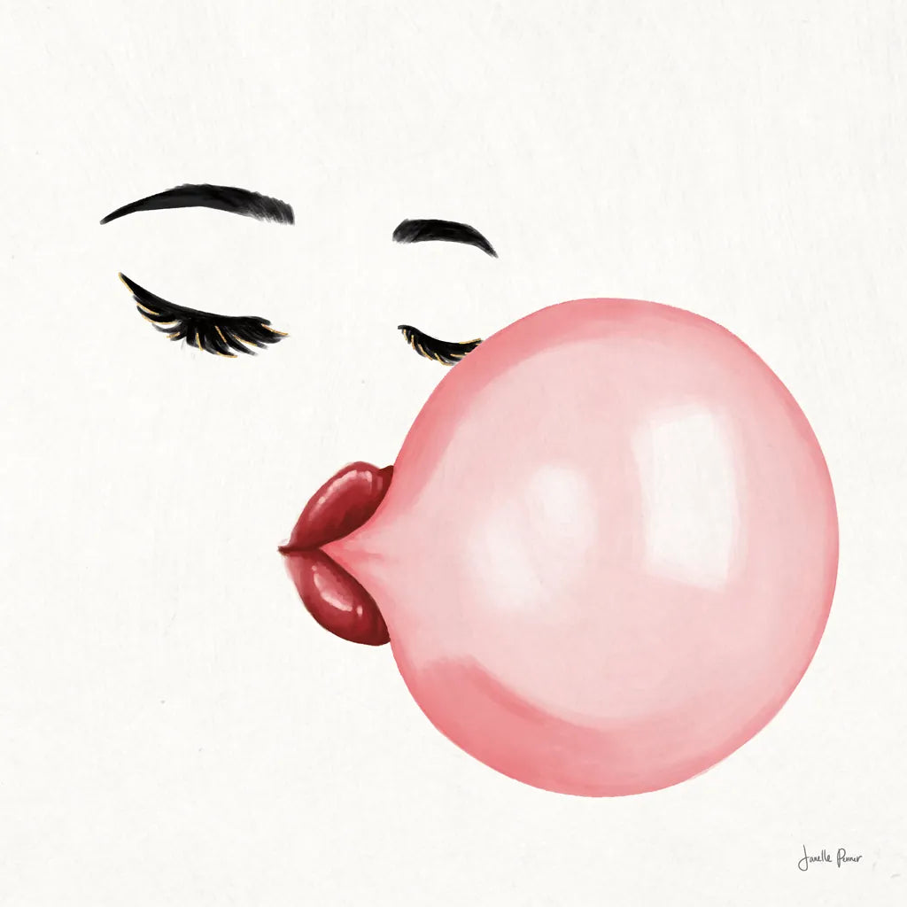 Bubble Babe I by Janelle Penner. SKU 67236a. Archival Giclee Fine art print for wall decor.