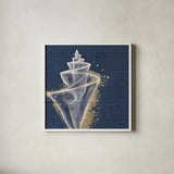 Calm Seas VIII no Words by Janelle Penner. Shown in a crisp white glass frame for a clean and minimalist style. Available as an archival giclee rolled canvas, fine art paper, or poster print. SKU 26372a.