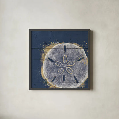 Calm Seas X no Words by Janelle Penner. Shown in a sleek black glass frame for a contemporary gallery look. Available as an archival giclee rolled canvas, fine art paper, or poster print. SKU 26374a.