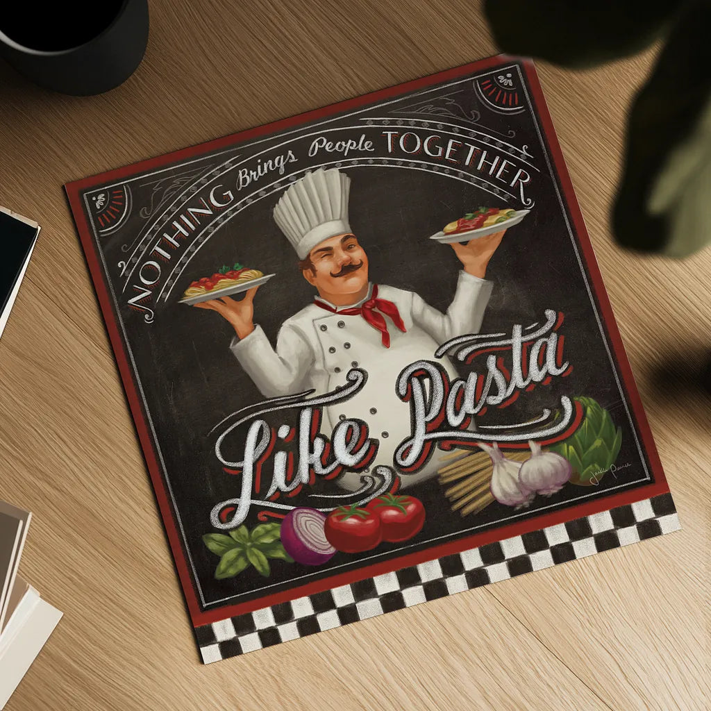Chefs Specials V by Janelle Penner. Shown as a detailed flat fine art print, highlighting archival giclee quality. Available as an archival giclee rolled canvas, fine art paper, or poster print. SKU 29528a.