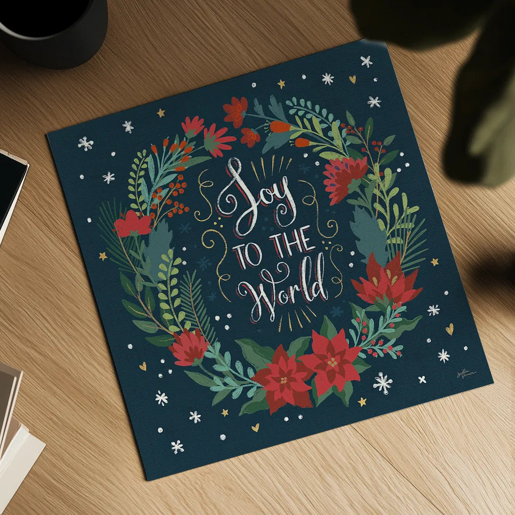 Christmas Bloom II by Janelle Penner. Shown as a detailed flat fine art print, highlighting archival giclee quality. Available as an archival giclee rolled canvas, fine art paper, or poster print. SKU 38728a.