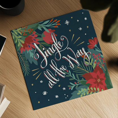 Christmas Bloom IV by Janelle Penner. Shown as a detailed flat fine art print, highlighting archival giclee quality. Available as an archival giclee rolled canvas, fine art paper, or poster print. SKU 38730a.