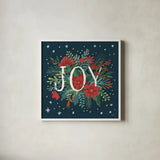 Christmas Bloom VI by Janelle Penner. Shown in a crisp white glass frame for a clean and minimalist style. Available as an archival giclee rolled canvas, fine art paper, or poster print. SKU 38732a.