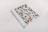 Christmas Lovebirds Greenery by Janelle Penner. shown as a rolled paper print. Available as archival giclee rolled canvas, fine art paper, or poster print. SKU 59682i.