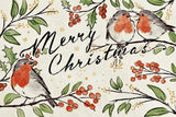 Christmas Lovebirds I by Janelle Penner. SKU 46747i. Archival Giclee Fine art print for wall decor.