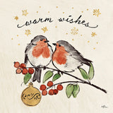Christmas Lovebirds II by Janelle Penner. SKU 46748a. Archival Giclee Fine art print for wall decor.