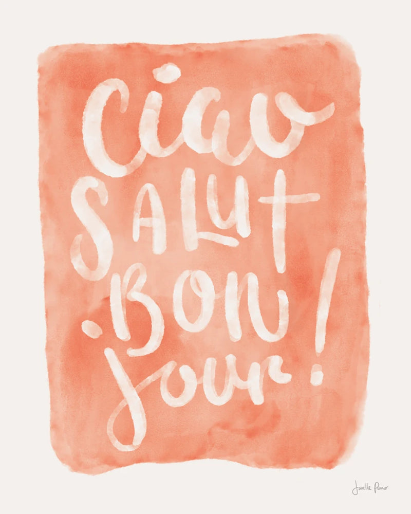 Ciao Lettering I by Janelle Penner