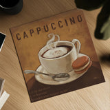 Coffee and Co I by Janelle Penner. Shown as a detailed flat fine art print, highlighting archival giclee quality. Available as an archival giclee rolled canvas, fine art paper, or poster print. SKU 27707a.