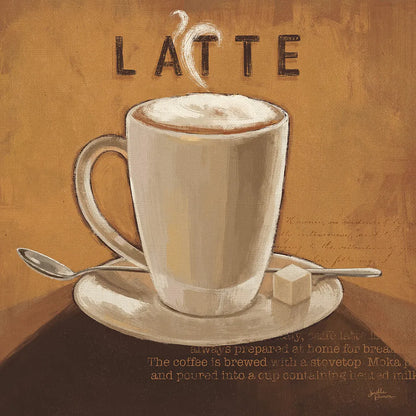 Coffee and Co IV by Janelle Penner. SKU 27710a. Archival Giclee Fine art print for wall decor.