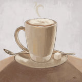 Coffee and Co IV Neutral by Janelle Penner. SKU 83405a. Archival Giclee Fine art print for wall decor.