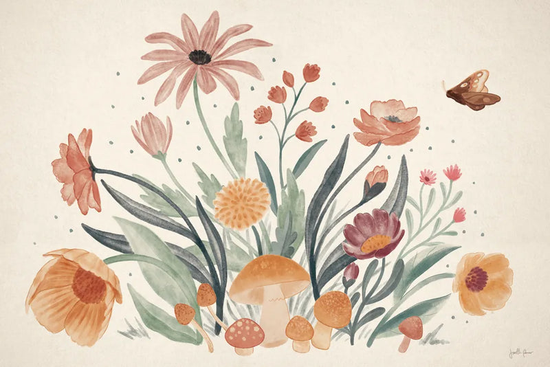 Cottage Botanical I by Janelle Penner. SKU 70298i. Archival Giclee Fine art print for wall decor.