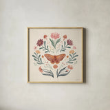 Cottage Botanical VI by Janelle Penner. Shown in a natural wood glass frame for a timeless modern aesthetic. Available as an archival giclee rolled canvas, fine art paper, or poster print. SKU 70303a.