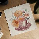 Cottage Botanical VIII by Janelle Penner. Shown as a detailed flat fine art print, highlighting archival giclee quality. Available as an archival giclee rolled canvas, fine art paper, or poster print. SKU 70305a.