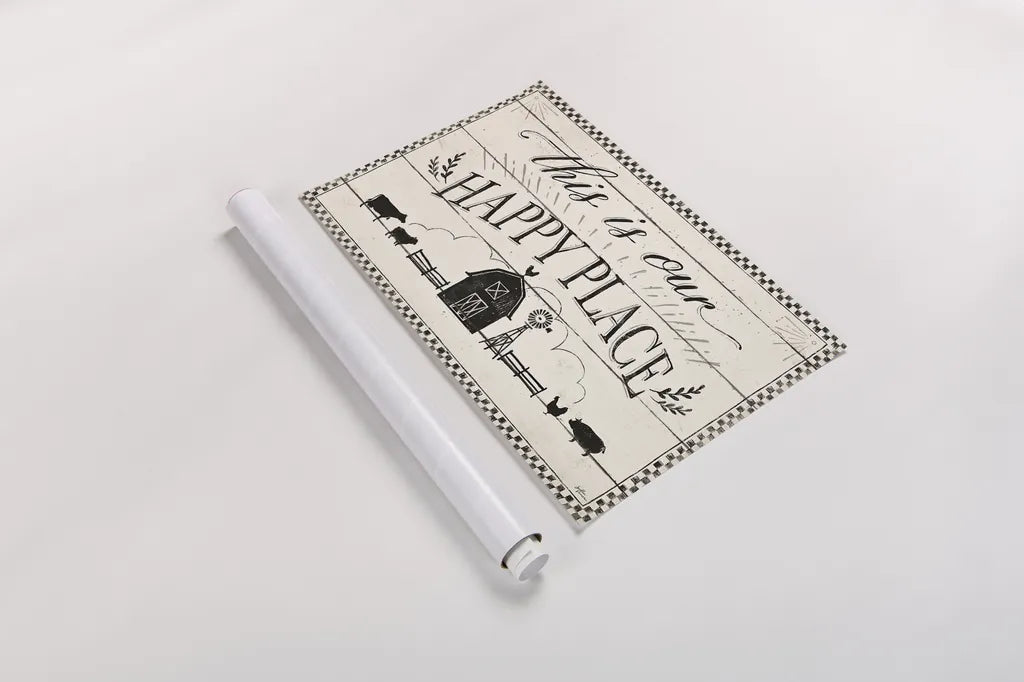 Country Thoughts I by Janelle Penner. shown as a rolled paper print. Available as archival giclee rolled canvas, fine art paper, or poster print. SKU 37920i.