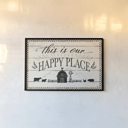 Country Thoughts I by Janelle Penner. shown as a paper print in a black flame. Available as a archival giclee rolled canvas, fine art paper, or poster print. SKU 37920i.