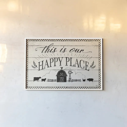 Country Thoughts I by Janelle Penner. shown as a paper print in a white frame. Available as a archival giclee rolled canvas, fine art paper, or poster print. SKU 37920i.