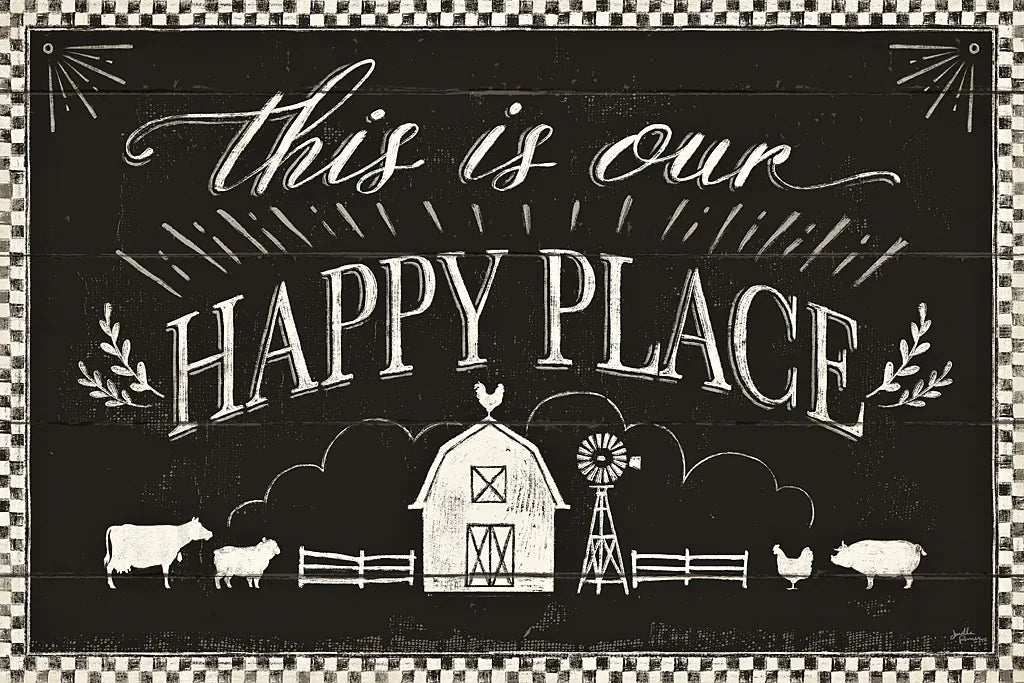 Country Thoughts I Black by Janelle Penner. SKU 37929i. Archival Giclee Fine art print for wall decor.