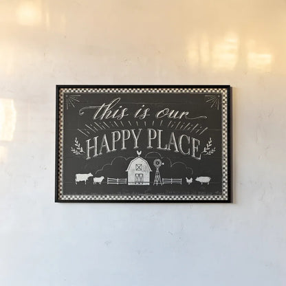 Country Thoughts I Black by Janelle Penner. shown as a paper print in a black flame. Available as a archival giclee rolled canvas, fine art paper, or poster print. SKU 37929i.