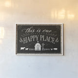 Country Thoughts I Black by Janelle Penner. shown as a paper print in a white frame. Available as a archival giclee rolled canvas, fine art paper, or poster print. SKU 37929i.