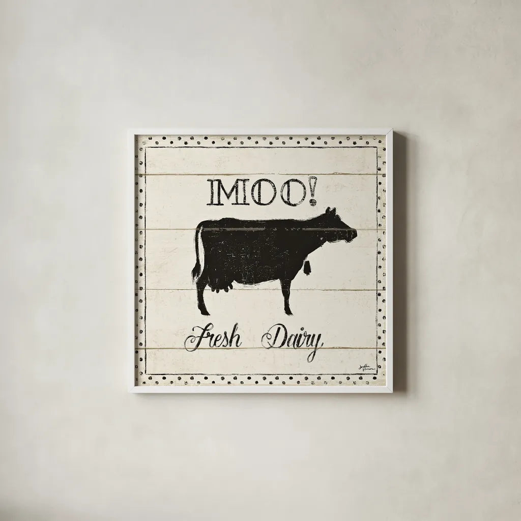 Country Thoughts VI by Janelle Penner. Shown in a crisp white glass frame for a clean and minimalist style. Available as an archival giclee rolled canvas, fine art paper, or poster print. SKU 37925a.