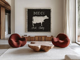 Country Thoughts VI Black by Janelle Penner. Shown as extra-large giant wall art in a modern living room. Available as an archival giclee rolled canvas, fine art paper, or poster print. SKU 37934a.