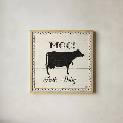 Country Thoughts VI v2 by Janelle Penner. Shown in a natural wood glass frame for a timeless modern aesthetic. Available as an archival giclee rolled canvas, fine art paper, or poster print. SKU 39688a.