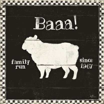 Country Thoughts VII Black by Janelle Penner. SKU 37935a. Archival Giclee Fine art print for wall decor.